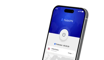 Приложение FadeVPN на смартфоне